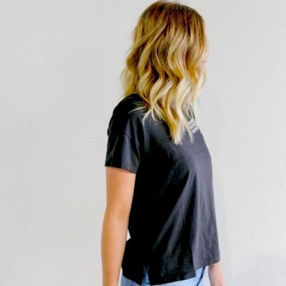 NEW MATE the Label Girlfriends Vintage Black Crew Top - XS - Picture 6 of 9